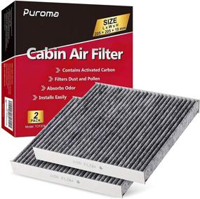 img 4 attached to Premium Replacement Cabin Air Filter with Activated Charcoal Layer - Puroma CP374, CF10374, Toyota 87139-YZZ09