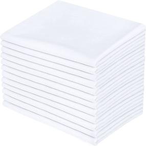 img 3 attached to 🛏️ Utopia Bedding Cotton Blend Pillowcases Queen Size - 12 Pack - T-180 Bulk Pillowcase Set - Premium Quality Pillow Covers 20 X 30 (Queen, White)