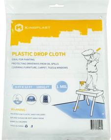 img 4 attached to KINGPLAST Painting Painters Tablecloth Waterproof