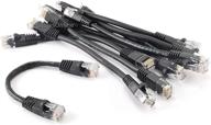🔌 cablesonline 10 pack 10 inch ethernet 8-wire utp cable, black логотип