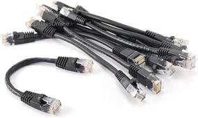 img 1 attached to 🔌 CablesOnline 10 PACK 10 inch Ethernet 8-Wire UTP Cable, Black