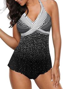 img 4 attached to 👙 HOTAPEI Women's Swimdress Tankini in X-Large Size for Swimsuits & Cover Ups