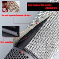 dazzling diamond sticker decals for dyson supersonic hd01 hd03 hair dryer (phantom diamond) logo