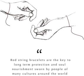 img 1 attached to 👑 Wisdom Meets Elegance: Embrace the Reigning Red String Silver Bracelet