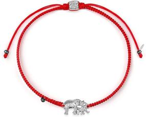 img 4 attached to 👑 Wisdom Meets Elegance: Embrace the Reigning Red String Silver Bracelet