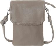 👜 aocina black crossbody wallet shoulder women's handbag with wallet compartment logo