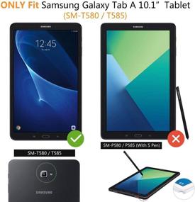 img 2 attached to iCoverCase чехол для Samsung Galaxy Tab A 10.1 дюймов (2016) - Прозрачный чехол из мягкого TPU геля с защитой для задней панели Samsung Galaxy Tab A 10.1 T585/T580 планшета