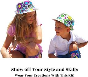 img 1 attached to 🎨 CR8 OUTLET Color Your Own Dinosaur Boys Fedora Hat and Doodle Socks – Quality DIY STEM Craft Kits for Boys Ages 6-12 Years – Arts and Crafts Toys Birthday Gift Projects