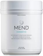 revitalizing skin repair: mend cosmetic - arnica, whey 🌿 protein, collagen & bromelain supplement powder - 20 servings (vanilla) logo