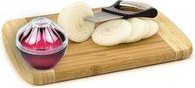 img 2 attached to 🧅 Refrigerator Onion Keeper & Slicer Holder - Convenient Storage & Slicing Solution for Onions, Avocados, Eggs, and More Vegetables