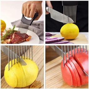 img 3 attached to 🧅 Refrigerator Onion Keeper & Slicer Holder - Convenient Storage & Slicing Solution for Onions, Avocados, Eggs, and More Vegetables