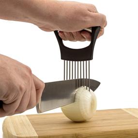 img 1 attached to 🧅 Refrigerator Onion Keeper & Slicer Holder - Convenient Storage & Slicing Solution for Onions, Avocados, Eggs, and More Vegetables