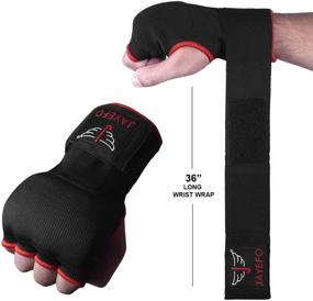 img 2 attached to Jayefo Padded Speed Wraps Inner Gloves - Ultimate Protection and Support for Boxing and Kickboxing Training