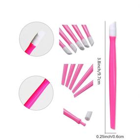 img 3 attached to 🧼 Efficient and Gentle 24 Pcs Rubber Nail Cuticle Pusher: Plastic Handle, Rubber Tipped Cleaner for Acrylic Nail Art