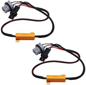 img 4 attached to ⚡️ HUIQIAODS 7440 T20 50W 6Ohm LED Light Load Resistor - Fixed LED Headlight Bulb Fog Light - Fast Super Flash Turn Signal Flashing Light - Error Code Canbus Resistor Decoder (2 Pack) - Enhanced SEO