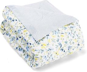 img 1 attached to 🛏️ Коллекция Laura Ashley Nora: стильный деликатный комплект одеяло для двуспальных кроватей - сверхмягкое постельное белье на все времена года.