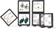 💼 compact anti-tarnish jewelry organizer: travel-friendly box for rings, earrings, bracelets - 6pcs set logo