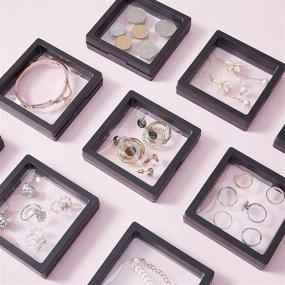 img 3 attached to 💼 Compact Anti-Tarnish Jewelry Organizer: Travel-Friendly Box for Rings, Earrings, Bracelets - 6Pcs Set