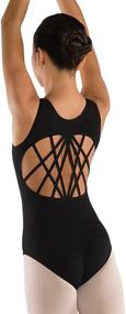 img 4 attached to 🩰 Danshuz Girls 10 Multi Strap Back Leotard 2404C - DANZNMOTION