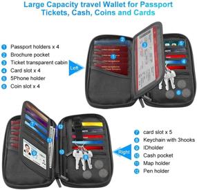 img 2 attached to 🛫 Максимальное удобство с семейством держателей для паспорта с RFID: умный спутник для путешествий для вашей семьи