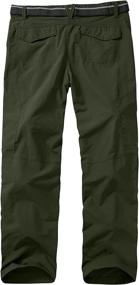 img 3 attached to 👖 Boys Scout Cargo Pants for Kids - Youth Convertible Zip Off Shorts, Quick Dry Fishing and Hiking Pants with Dry Fit Technology