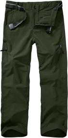 img 4 attached to 👖 Boys Scout Cargo Pants for Kids - Youth Convertible Zip Off Shorts, Quick Dry Fishing and Hiking Pants with Dry Fit Technology