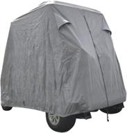 golf cart cover - fits yamaha drive, ez go, club car precedent - tan/dark gray color - by summates логотип