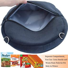 img 1 attached to Soft Coral Fleece Small Pet Carrier Bag with Adjustable Strap - Ideal for Hamsters, Squirrels, Rats, Sugar Gliders, Hedgehogs, Guinea Pigs, and More