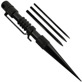 img 1 attached to Advanced Knotters Tool II by Jig Pro Shop: Multi-Purpose Marlin Spike for Paracord, Leather, and Various Cords (Black w/Black)