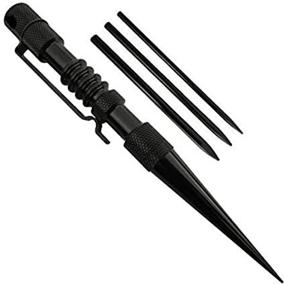 img 4 attached to Продвинутый инструмент узлодела II от Jig Pro Shop: многофункциональный рыбацкий шпик для паракорда, кожи и различных шнуров (черный с черным)