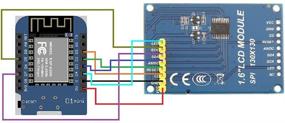 img 1 attached to 🖥️ Модуль дисплея MakerHawk Arduino LCD 1.6 дюйма TFT: высококачественный экран SPI с драйвером SSD1283A для Arduino D1 Mini
