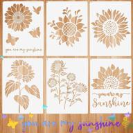 sunflower sunshine butterfly reusable template crafting logo