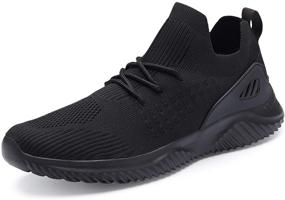 img 4 attached to 👟 YPK MA02Black Women's Athletic Shoes: Lightweight Breathable Sneakers