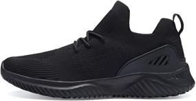 img 3 attached to 👟 YPK MA02Black Women's Athletic Shoes: Lightweight Breathable Sneakers