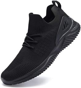 img 2 attached to 👟 YPK MA02Black Women's Athletic Shoes: Lightweight Breathable Sneakers