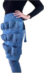 img 2 attached to Backyard Barnyard 12-Pocket Denim Egg Gathering Apron - Durable & Soft - FREE Rustic Gift Bag Included! Ideal for Collecting Chicken, Duck, Quail, and Poultry Eggs