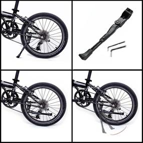 img 3 attached to 🚲 Versatile and Sturdy Bicycle Kickstand: Adjustable Aluminum Alloy Bicycle Side Support Bracket for All Bike Types - Mountain, Road, BMX, MTB, City, Kids, Sports, and Adult Bikes