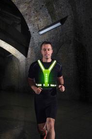 img 3 attached to 🔦 NeatTimes LED Reflective Harness Vest: Stay Visible, Safe & Seen During Night Sports - Size Adjustable for Men and Women