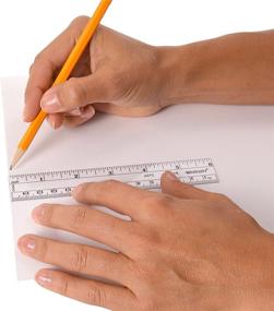 img 1 attached to Clear Westcott 18 6-Inch Flexible Metric Ruler for Enhanced SEO