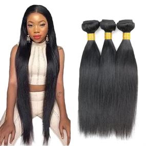 img 4 attached to Bundles Peruvian Straight Natural Virgin