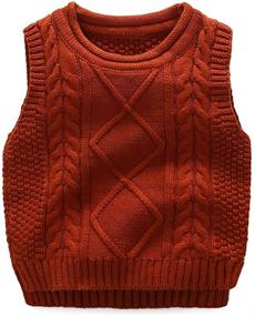 img 1 attached to 👕 Anbaby Little Sweater Students Pullover: Trendy Boys' Clothing for Cozy Sweaters