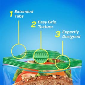 img 1 attached to 🥪 Ziploc Sandwich Bags, 145-Count: Hassle-free Storage for On-the-Go Snacks!