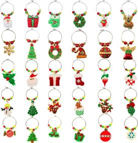 img 4 attached to Boao Pieces Charms Christmas Supplies