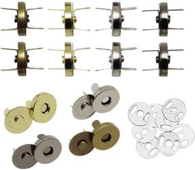 img 4 attached to Hysagtek 40 Sets Magnetic Button Clasps Snaps - Ideal for Sewing, Craft, Purses, Bags, Clothes, Leather - 4 Colors (18mm)