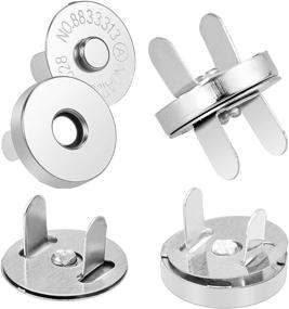 img 2 attached to Hysagtek 40 Sets Magnetic Button Clasps Snaps - Ideal for Sewing, Craft, Purses, Bags, Clothes, Leather - 4 Colors (18mm)