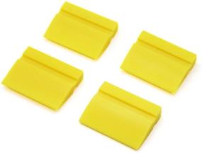 img 3 attached to CARTINTS 2Inch Water Glass Wiper Water Blade Rubber Mini Squeegee Window Squeegee Side Mirror Squeegee - 4Pack: Effective Tool for Household and Car Glass Cleaning