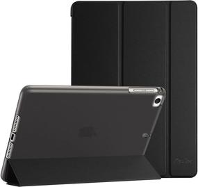 img 4 attached to 📱 ProCase iPad Mini Case 2019/4/3/2/1 – Slim Soft TPU Translucent Back Cover, Trifold Stand Folio Smart Case for iPad Mini 5th Generation 2019, iPad Mini 4, 3, 2, 1 (Black)