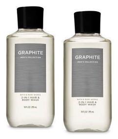 img 1 attached to Bath and Body Works 2 Pack Graphite 2-in-1 Hair and Body Wash - 10 Oz.