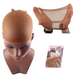 img 1 attached to 🏿 Dark Brown BINF Hair 4-Pack: Stretchy Nylon Wig Caps for Black Women – Elastic Stockings Hair Cap