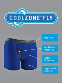 img 2 attached to 🩲 SEO-Improved: Boys' Tag-Free Cotton Boxer Briefs by Fruit of the Loom